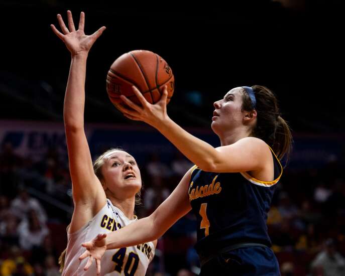 Photos: Cascade vs. Central Lyon in Class 2A Iowa high school girls’ state basketball quarterfinals