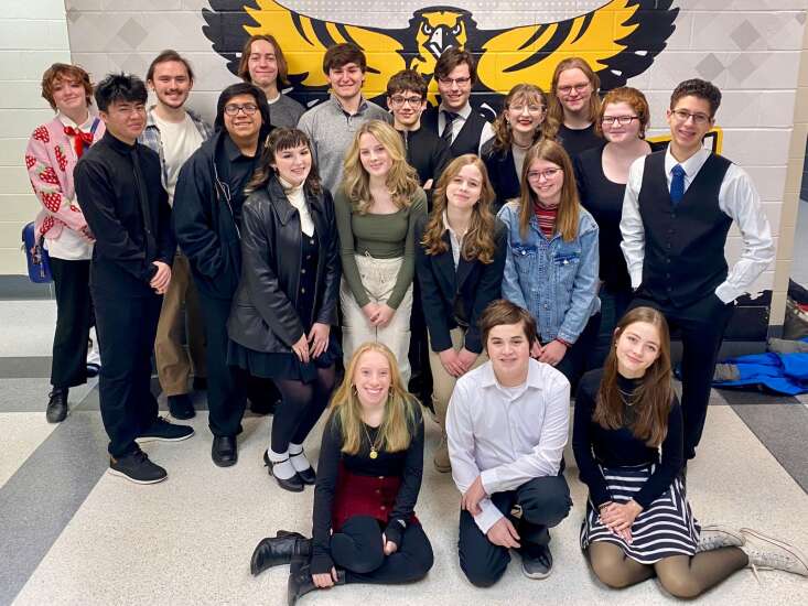 Mid-Prairie Large Group Speech Team sends eight groups to state