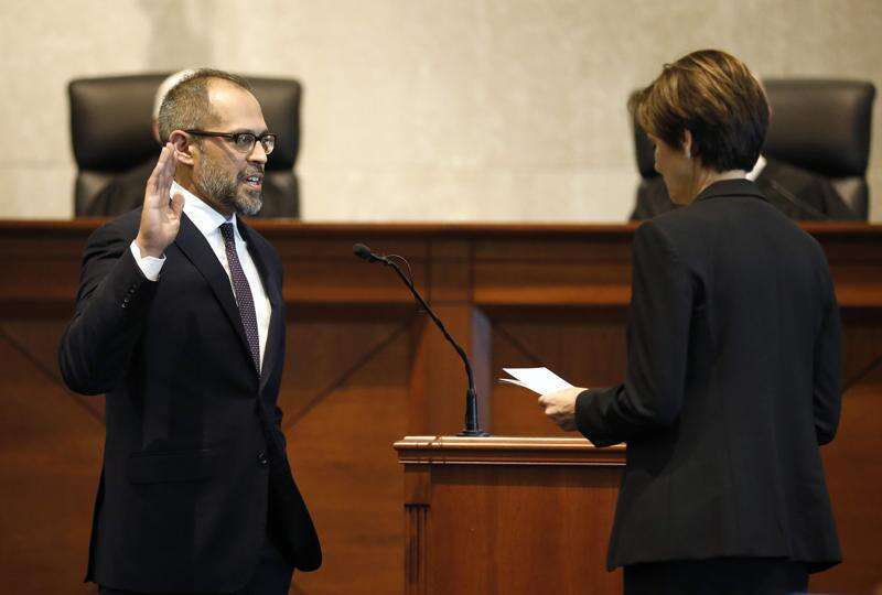 Christopher McDonald sworn in as first minority justice on Iowa Supreme Court