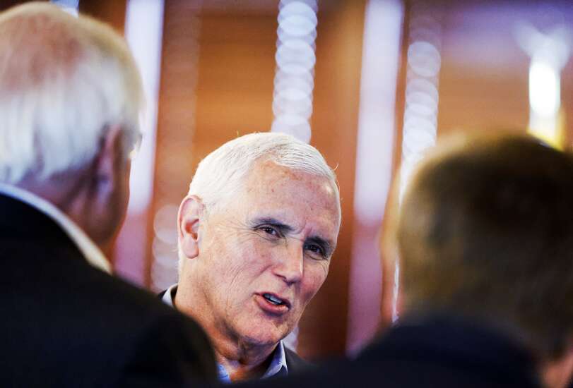 Pence tries out political themes in Cedar Rapids visit