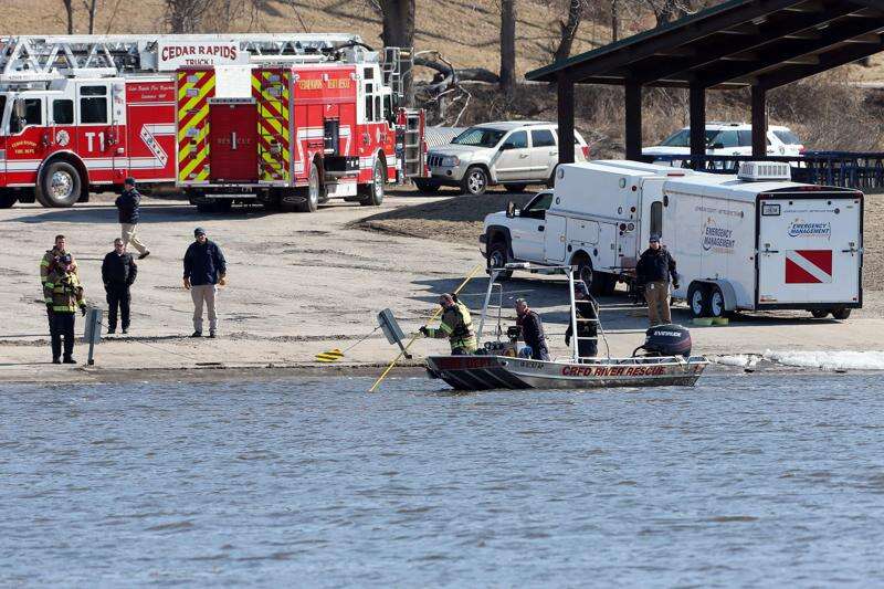 Authorities unsuccessful in search for vehicle that went into the Cedar River Sunday