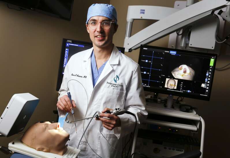 PCI in Cedar Rapids using augmented reality system for ENT surgeries 