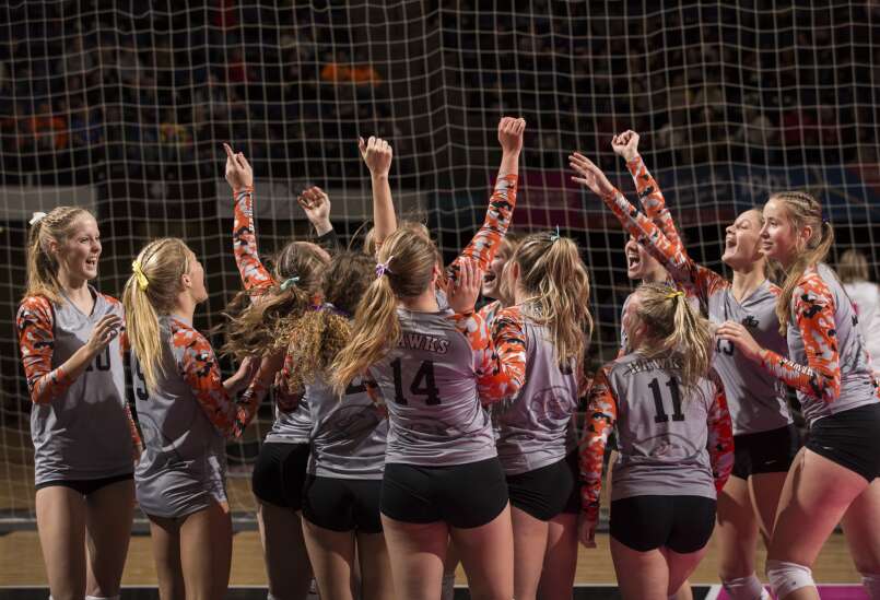 West Delaware’s final statement in state volleyball first round: We can block, too