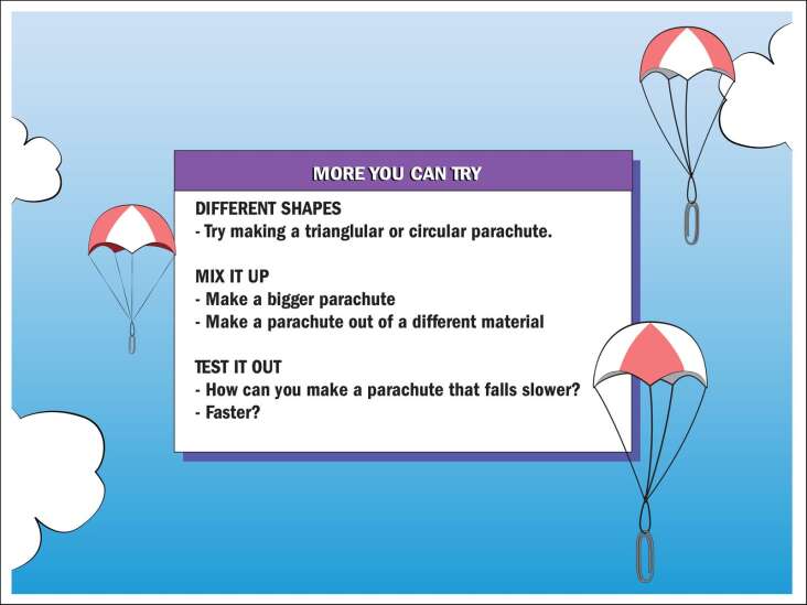 How to make a floating paper parachute