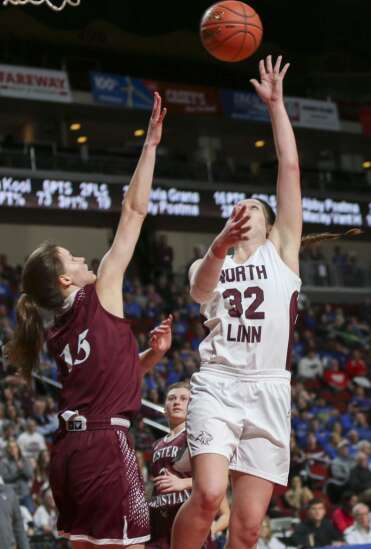 Photos: North Linn vs. Western Christian, Iowa Class 2A girls’ state basketball quarterfinals