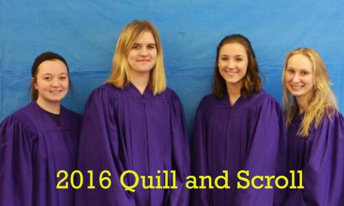 4 North Cedar sophomores earn Quill and Scroll honors