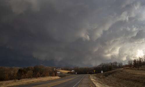 Photos: Severe storm rolls through Eastern Iowa