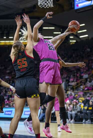 Photos: Iowa women’s basketball vs. Maryland