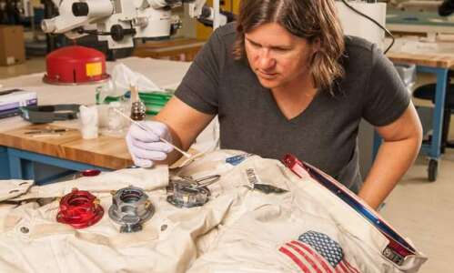 Neil Armstrong’s spacesuit will be back on view at the…