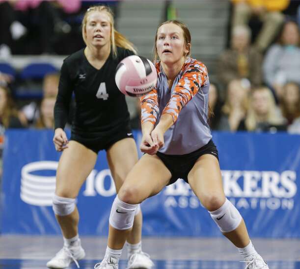 Photos: West Delaware beats West Liberty in Class 3A Iowa high school state volleyball championship