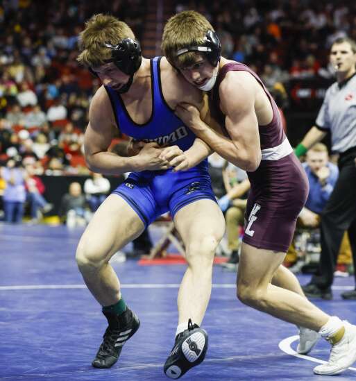 Photos: Iowa high school state wrestling 2022 Class 1A quarterfinals and 2A semifinals