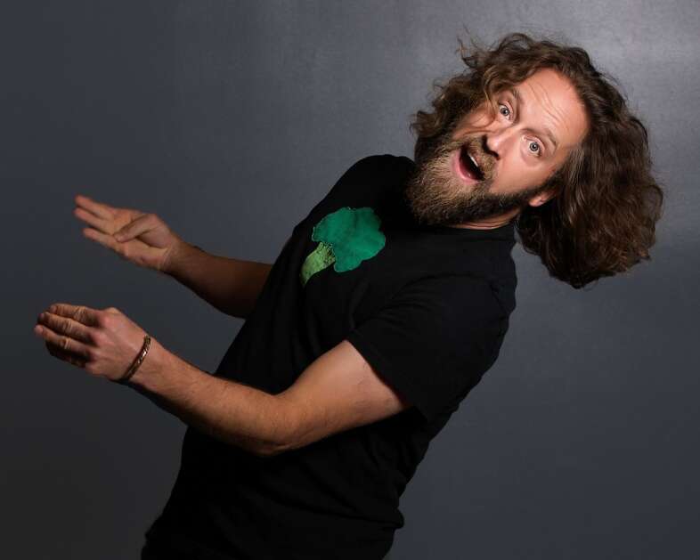 Award-winning comedian Josh Blue will bring his “As Not Seen on TV” tour — and maybe a broccoli shirt — to the Olympic South Side Theater in Cedar Rapids on April 4. (Nick Larson Photography)