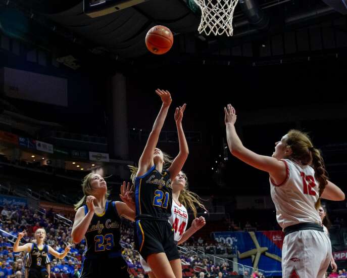 Photos: Benton Community vs. Dallas Center-Grimes in Class 4A Iowa high school girls’ state basketball quarterfinals