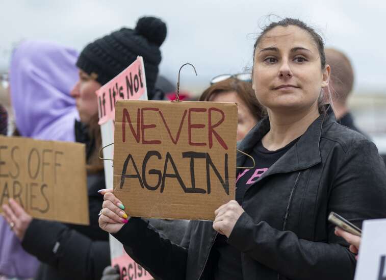 Photos: Cedar Rapids rally for abortion rights 