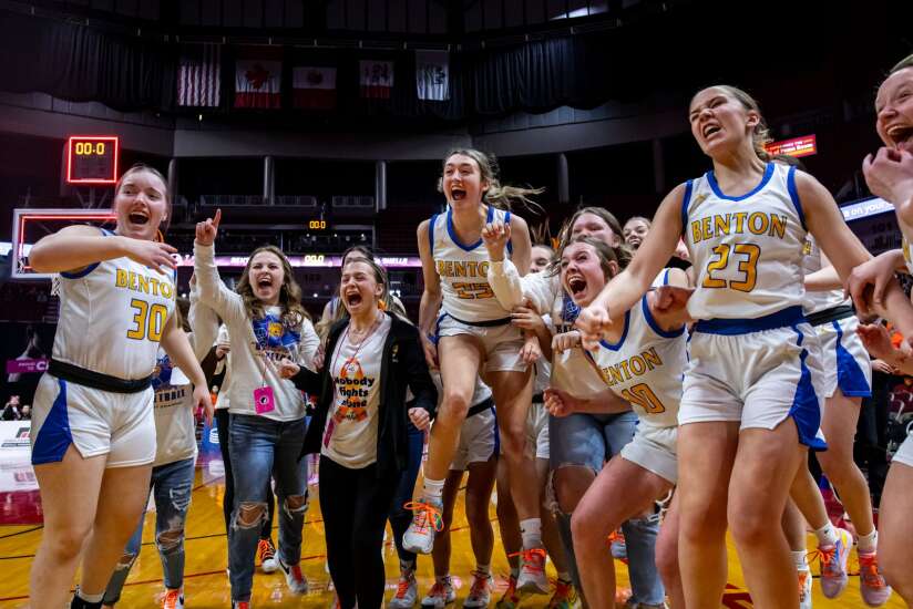 Photos: Vinton-Shellsburg vs. Benton Community in 2023 Iowa Class 3A girls’ state basketball semifinals