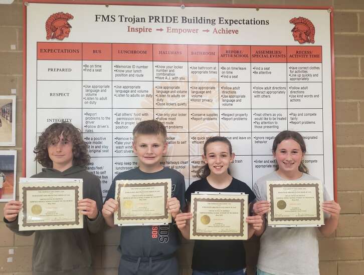 FMS names May Students of the Month