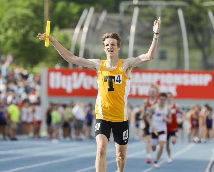 Tipton boys win first state track 3,200-meter relay title in 20 years