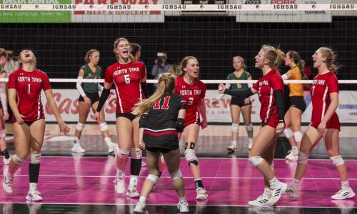 North Tama claims another top-5 postseason victim at state volleyball