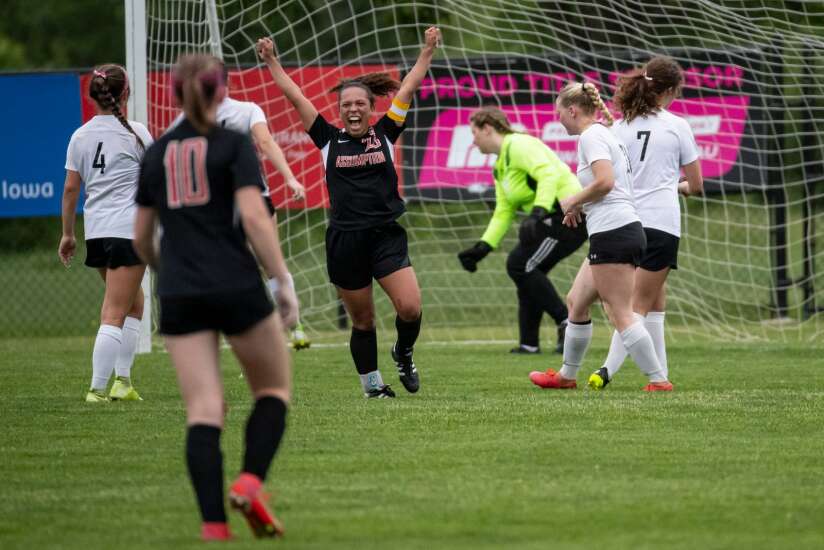 Photos: Center-Point Urbana vs. Davenport Assumption in Iowa Class 1A girls' state soccer quarterfinals