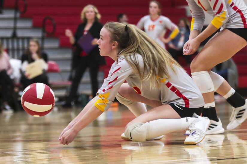 Photos: Benton vs Marion volleyball 4A regional championship