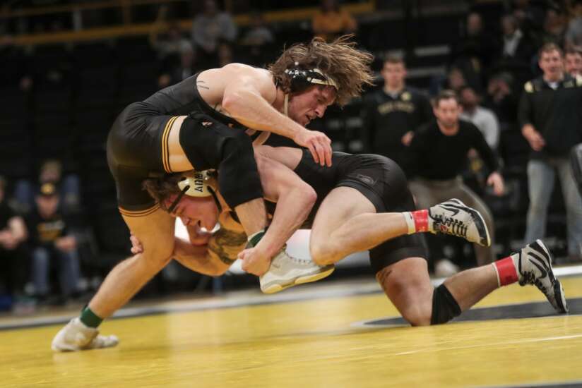 Myles Wilson’s preparation remains consistent as he contends for No. 1 Iowa’s 184-pound spot