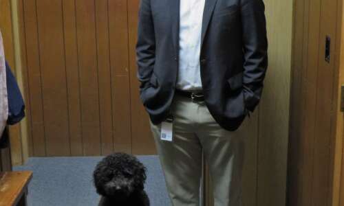 Dog assists county attorney