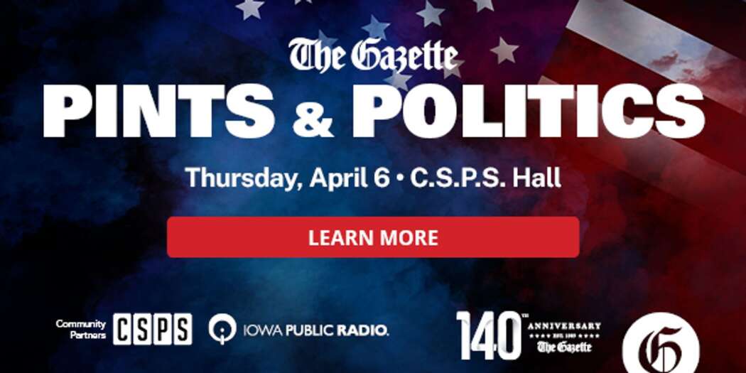 Pints & Politics April 6, 2023 - buy tickets now from The Gazette