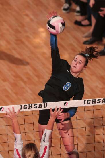 Photos: Dike-New Hartford vs. South Hardin in Iowa high school state volleyball tournament