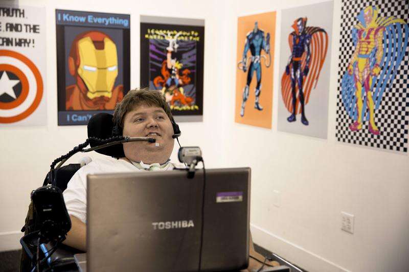 Quadriplegic man’s art reflects life’s journey