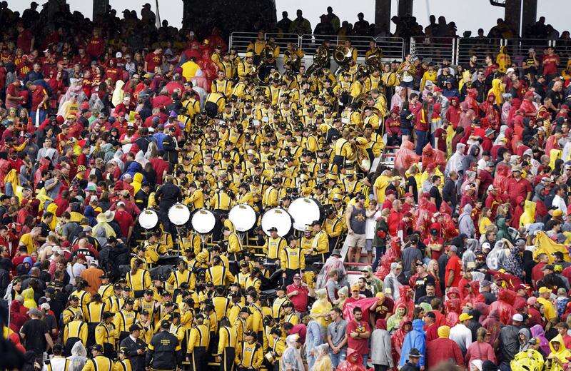 Iowa, Iowa State say both marching bands ‘have been the target of unacceptable behavior’