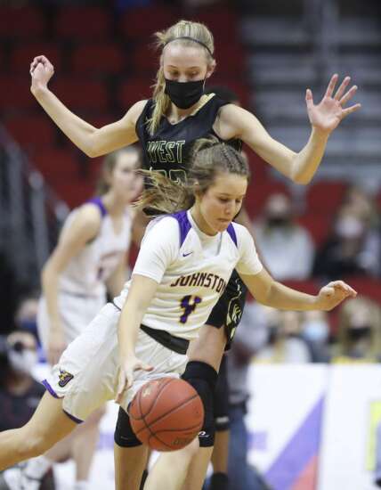 Photos: Iowa City West vs. Johnston, Iowa Class 5A girls’ state basketball semifinals