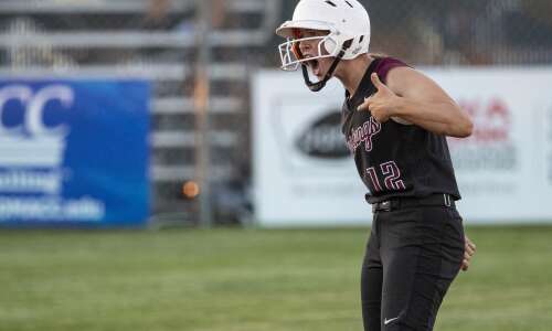Mount Vernon fends off ultra-young Wahlert in state softball quarterfinals