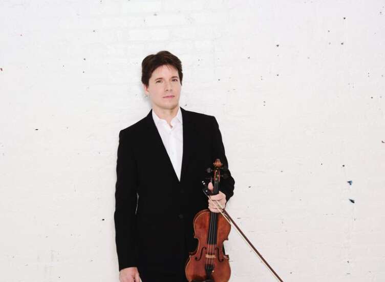 On love, beautiful music, and a Stradivarius: Joshua Bell to bring celebrated violin to Hancher Friday night