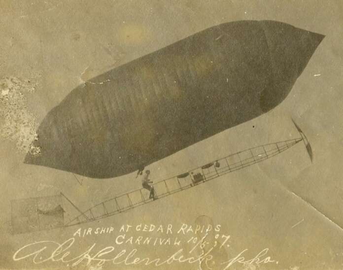 Airship comes to Cedar Rapids in 1907