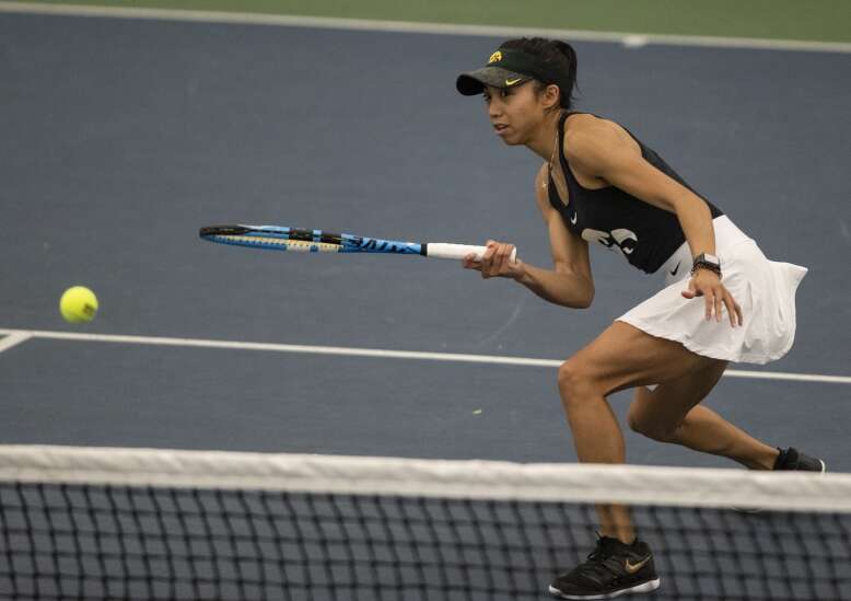 Photos: Iowa women’s tennis vs. Northwestern