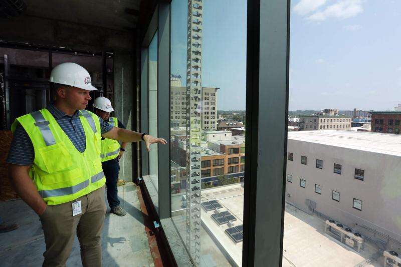 Take a look at progress on the American Building in downtown Cedar Rapids
