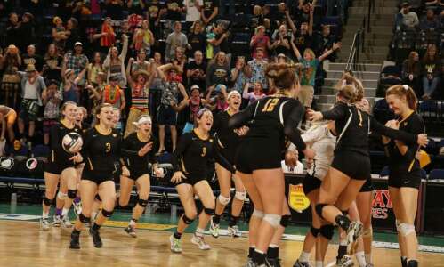 Janesville slows Kylie DeBerg, sweeps Hudson for state volleyball title