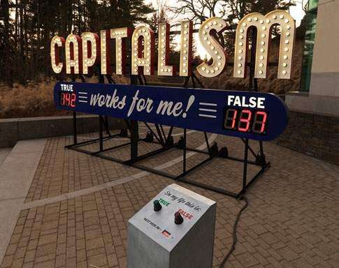 Art project asks Cedar Rapids residents if capitalism works