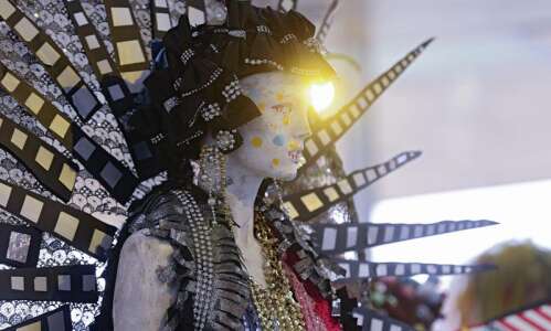 Machine Dazzle’s elaborate costumes on display at Hancher