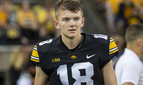 Iowa’s Drew Stevens quickly earns ‘right to be our kicker’