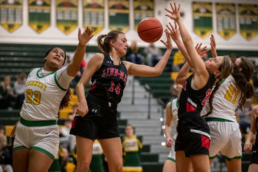Photos: Linn-Mar at Cedar Rapids Kennedy girls’ basketball