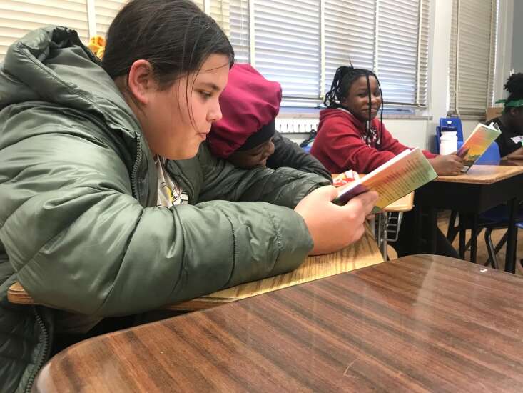 Kids in Iowa’s first after-school Freedom School program at Roosevelt love learning