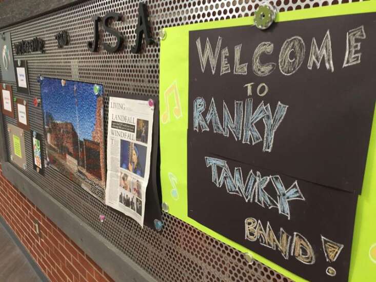 Ranky Tanky performs at Johnson STEAM Academy in Cedar Rapids