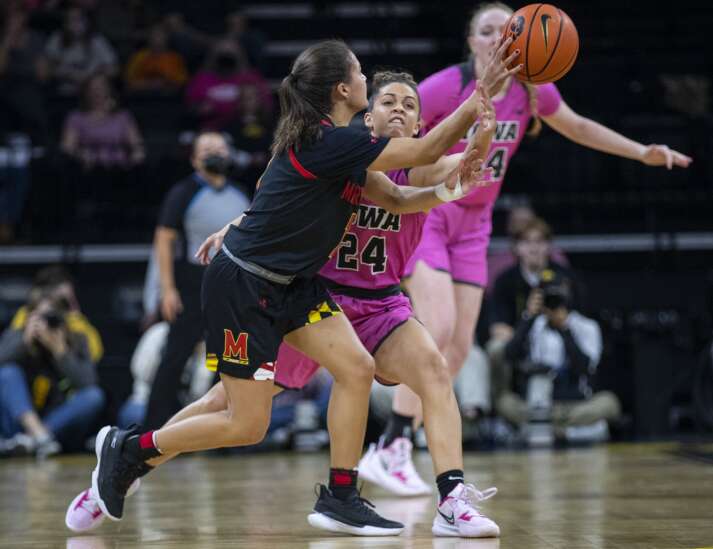 Photos: Iowa women’s basketball vs. Maryland