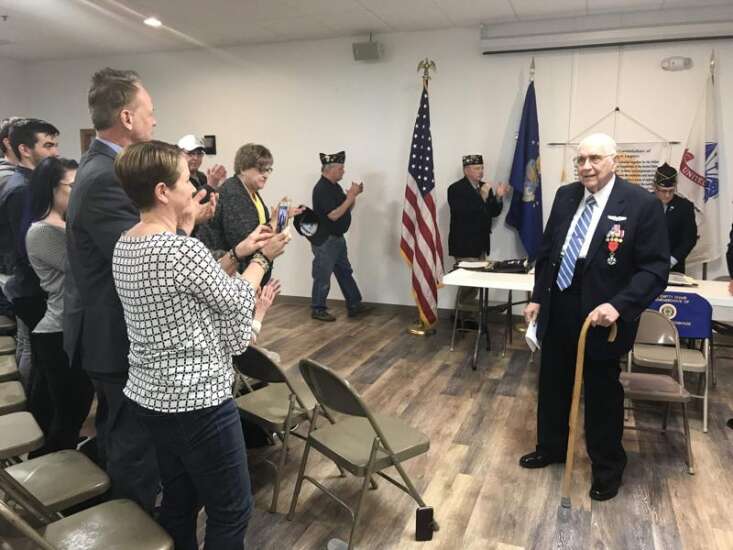 ‘You are a hero’: Cedar Rapids WWII veteran honored by French government