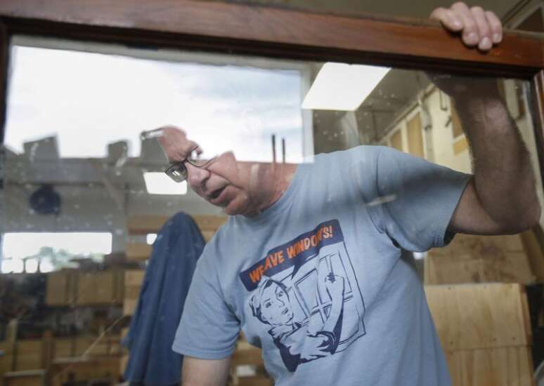 Windows restored: Iowa City man works to save historic windows
