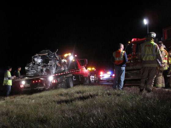 Four injured in accident on Interstate 380