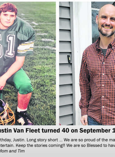 Justin Van Fleet turned 40 on September 14