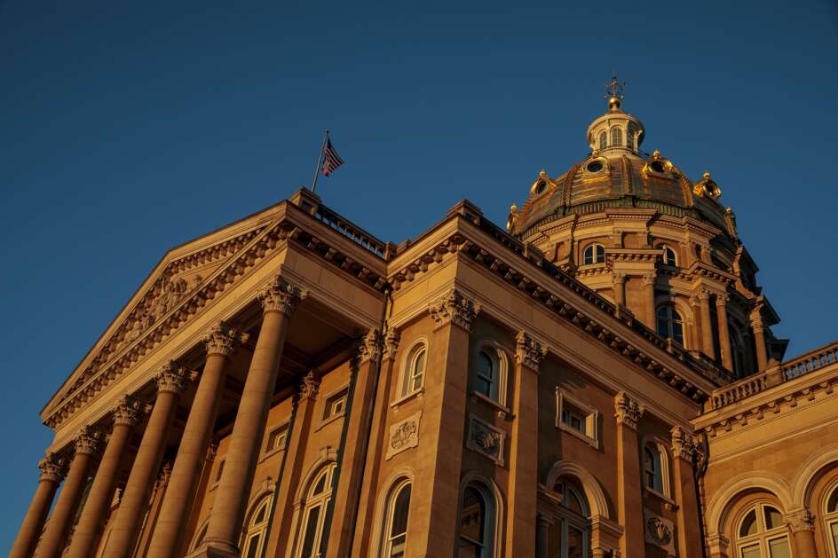 The State Capitol in Des Moines, on Jan. 31. (Nick Rohlman/The Gazette)