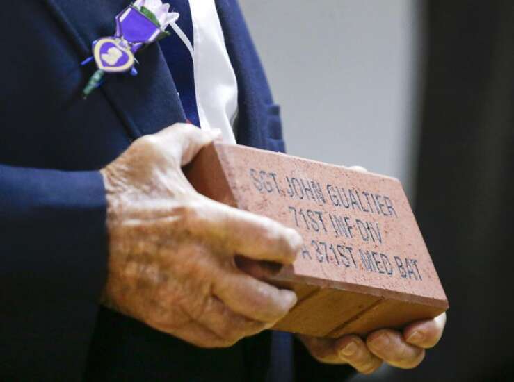 94-year-old Iowa World War II combat medic finally gets his Purple Heart and a day in his honor